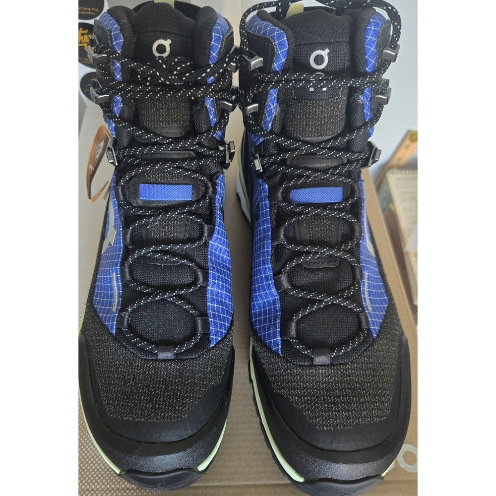 On Running Cloudalpine Waterproof Hiking Boots Womens 8.5 Blue Black 3WD10841198